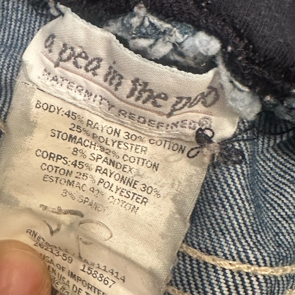 A Pea in the Pod Blue Denim Maternity Jeans